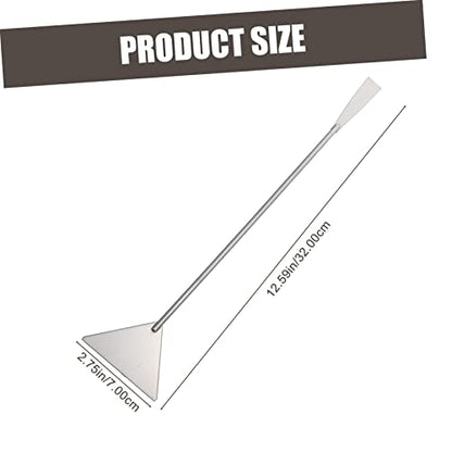 COLLBATH 1set Aquarium Scissors Set Stainless Steel Long Tweezer Scraper Tool for Plant Care - size: 32X7X1CM