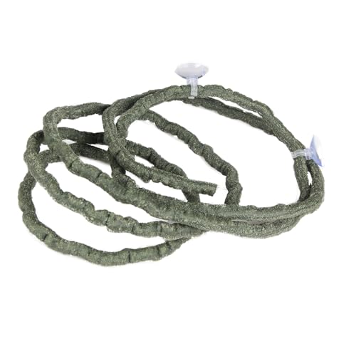 Emours 8FT Reptile Vine with Suction Cups, Flexible Bendable Jungle Vine for Chameleon, Gecko, Lizard, Snake, Frog, Terrarium Climbing Branch Habitat Decor - color: Green