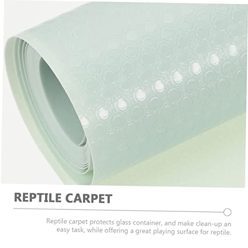Reptile Carpet Lizard Bedding Tortoise Enclosure Mat Non-Slip Snake Bedding for Crested Gecko Tank - color: Light Green