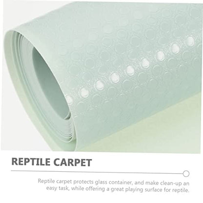 Reptile Carpet Lizard Bedding Tortoise Enclosure Mat Non-Slip Snake Bedding for Crested Gecko Tank - color: Light Green