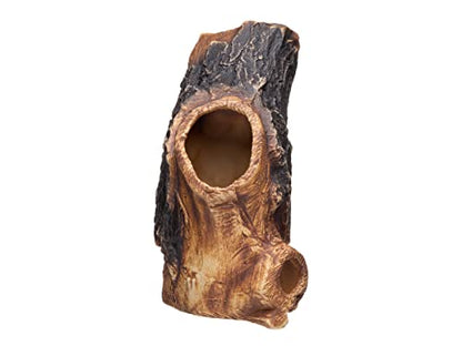 Aquarium Cave - Ceramic Betta Fish Tank Decor - Natural Aquarium Decor - Large Reptile Hide - Fish cave Hideout - Snake Hide - Cave for Cichlids and plecos (Tree Lodge)