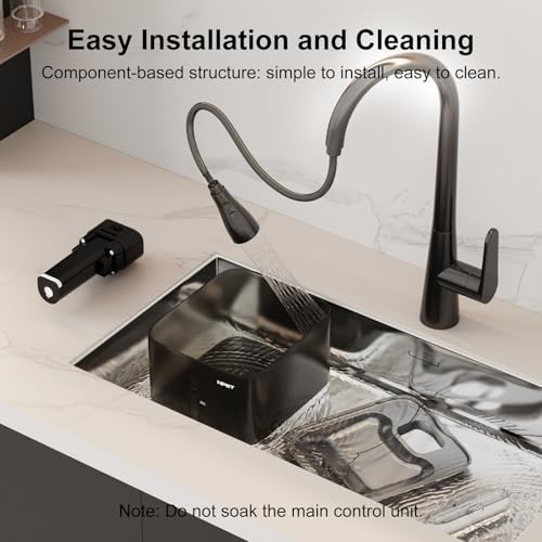 NPET Wireless Cat Water Fountain, 4L/1Gallon Battery Operated Pet Fountain with Smart Motion Sensor, 4000mAh Rechargeable Battery & Quiet Pump, Automatic Cordless Water Dispenser for Cats, Dogs,Pets