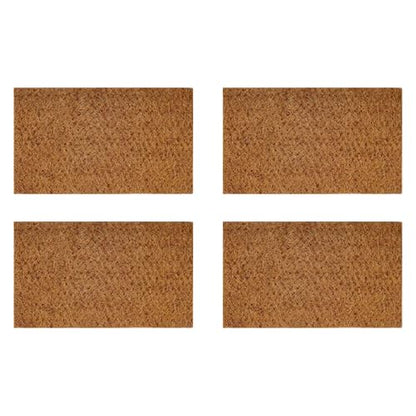 of 4 Natural Coconuts Fiber Reptiles Carpet for Tortoises and Lizards Terrariums Bedding Mat Substrate Liner Tortoises Bedding - size: S
