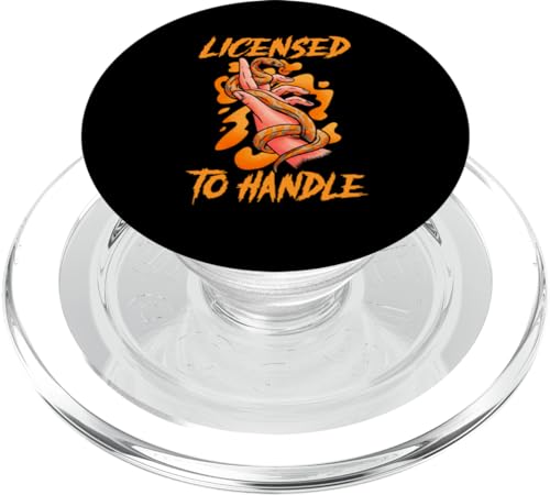 Snake Handling Gloves Reptile Herpetology Snake Handler PopSockets MagSafe PopGrip for iPhone - style: MagSafe