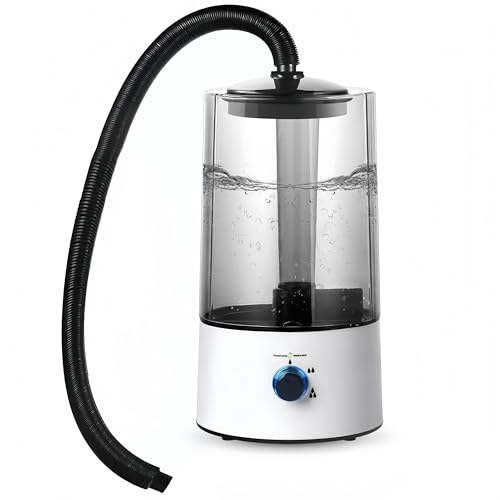 4L Reptile Humidifier Fogger, Cool Mist Humidifier for Plants, Grow Tent Terrarium Humidifier with Extended Hose, Adjustable Mister Fogger for Reptile Tank, Mushroom, Houseplants, Bedroom