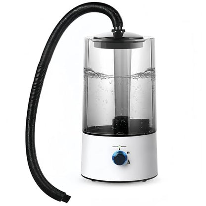 4L Reptile Humidifier Fogger, Cool Mist Humidifier for Plants, Grow Tent Terrarium Humidifier with Extended Hose, Adjustable Mister Fogger for Reptile Tank, Mushroom, Houseplants, Bedroom