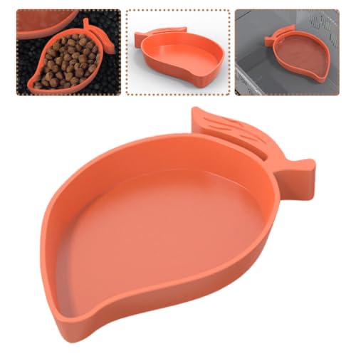 Alipis Reptile Food Bowl with Escapeproof Design and Safe Abs Material, Suitable for Horned Frog and Bearded Dragon Feeding in Terrariums