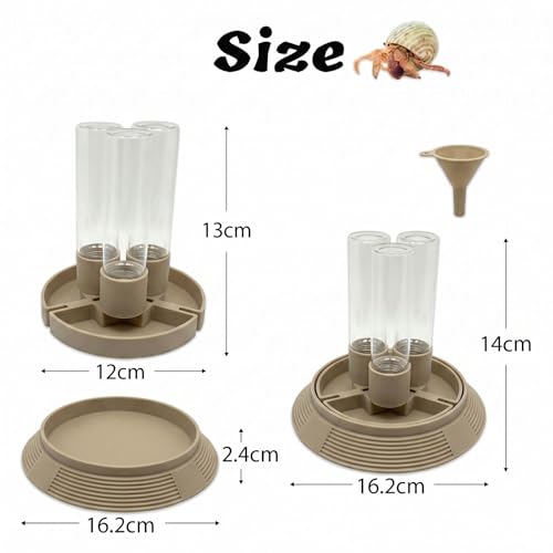 4-in-1 Hermit Crab Feeding Station - Integrated Nutrition and Hydration Center，3D-Printed Tank Accessories Made from Safe Materials, Suitable for Hermit Crabs and Small Reptiles. - color: Wood Tone
