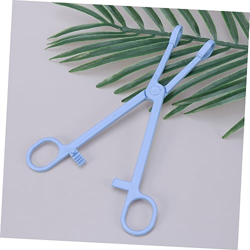 FRCOLOR 2pcs Plastic Pet Waste Grabber Scissors Design for Reptiles Lizards Birds and Animals Easy to Material Convenient Pet Cleaning Supplies