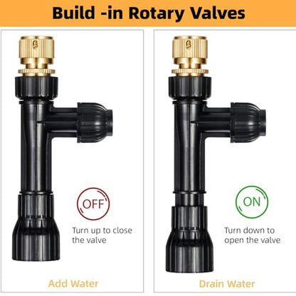 Gravel Vacuum for Aquarium Fish Tank Siphon, 30 Feet | Aqaurium Water Changer, 3 Metal Faucet Adapter, Long Fish Tank Hose - size: 30FT