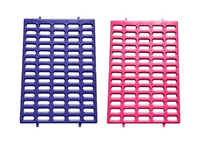 Saguaro Acres Rabbit and Small Animal Cage Resting Mat for Wire Floored Cages 2 Pack (Pink & Purple) - color: Pink & Purple
