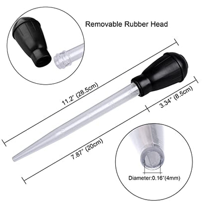 WEAVERBIRD Manual Fish Tank Water Changer Aquarium Dropper, 30ml Aquarium Clean Pipette Dropper, Fish Tank Cleaning Waste Remover, Aquarium Gravel Cleaning Straw, Black - color: Black