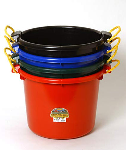 Little Giant® Plastic Muck Tub | Durable & Versatile Utility Bucket with Handles | Muck Bucket | Durable Handles | 70 Quart | Red - color: Red, size: 70 quart