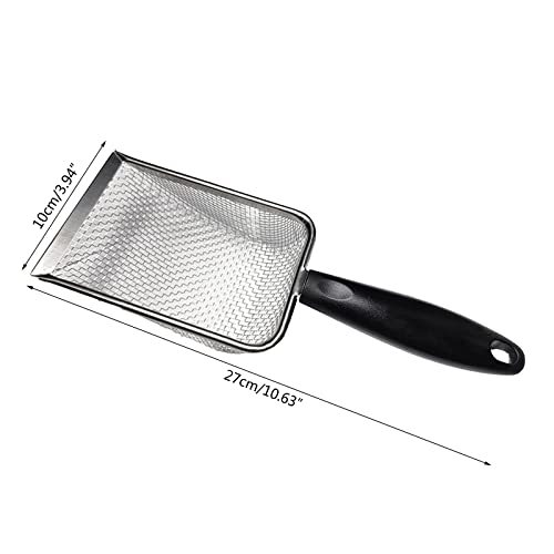 Reptiles Sand Scooper Stainless Steel Fine Mesh Terrarium Substrates Litter Substrates Scooper