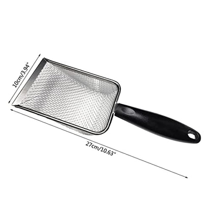 Reptiles Sand Scooper Stainless Steel Fine Mesh Terrarium Substrates Litter Substrates Scooper