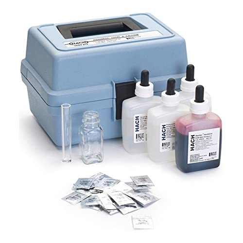 Hach Hardness Test Kit, Model HA-4P, Total and Calcium Hardness, 145700 | Drop Count Titration Method, Includes Reagents and Accessories