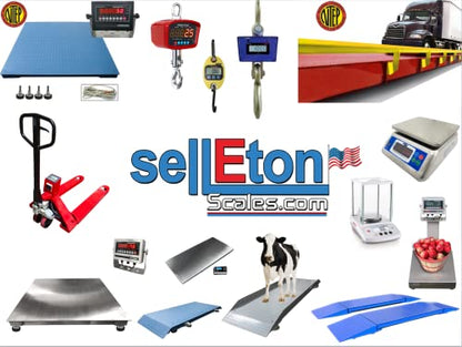 SellEton SL-WB Multi-Purpose Weigh Beam Livestock Scale with LCD Digital Indicator, 24" L 5,000 lb x 1 lb Weighing Scale Capacity, Portable Animal Scale, High Precision Cattle Scale - size: 24"(L) x 4"(W)