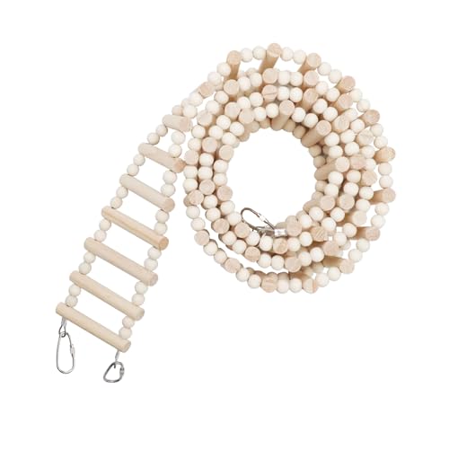 Rat Ladder Bridge Toy, Rat Climbing Toys, Natural Wooden Hamster Ladder Bridge Toy, Cage Accessories for Bird Parrot Cockatiel Sugar Gliders - 36 Steps - 50.78 x 3.14 Inch - size: 36 Steps - 51 × 3 Inch