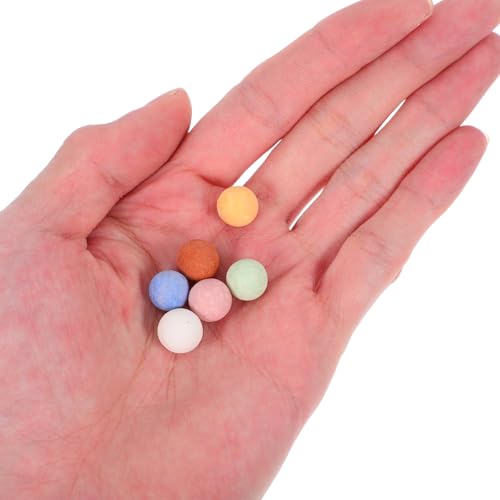 jojofuny Colorful Clay Pebbles and Small River Rocks for Indoor Plants Hydroponics 11-12mm Large Ceramic Balls Lightweight Growing Media for Succulent Planters and Terrarium Gardening