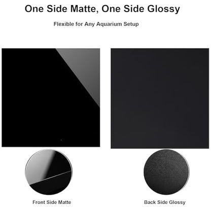 Black Acrylic Panel for Sump Baffle, Aquarium Divider and Fish Tank DIY Applications, One Side Matte One Side Glossy,Thickness 6mm,400x500mm1PCS - color: Thickness 6mm, size: 400x500mm1PCS