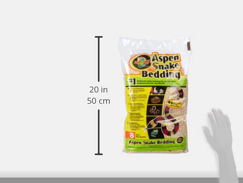 Zoo Med Aspen Snake Bedding 8qt (Pack of 6) - color: Whites & Tans, size: 8 quart (Pack of 6)