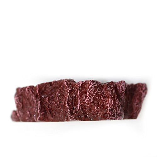 OMEM Reptile Natural Bowl Food and Water Dish Resin Made (2PCS- Red S)