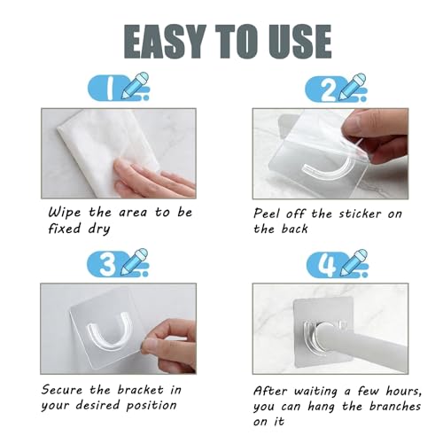 6 Pcs Terrarium Snake Branches, Branch Supports with Suction Cup for Snake Ball Python, Frog, Gecko, Jumping Spider Climbing