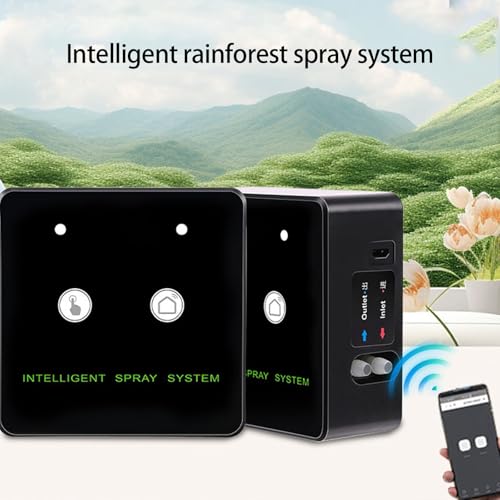 Reptiles Misters Device Automatic Humidifier Intelligent Terrariums Misting Adjustable Copper Nozzles LCD Display Adjustable Misting Nozzles