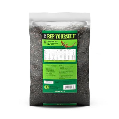 Zilla Reptile Terrarium Bedding Substrate Jungle Mix, 4 Quart