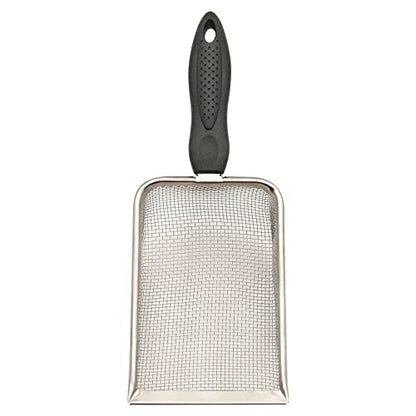 Reptile Sand Scooper,Stainless Steel Fine Mesh Reptile Substrate Scoop Terrarium Substrate Litter Cleaner Reptile Sand Shovel for Sand Bedding