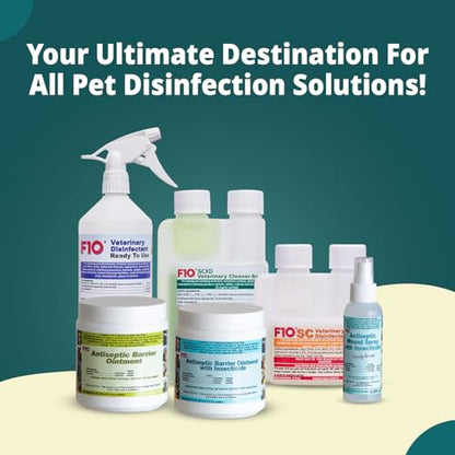 F10 SCXD Concentrated Cleaner Sanitizer with Soap for Veterinary Clinics Kennels Animal Shelters Pet Areas Broad Spectrum Hard Surface Cleaner Pine Fragrance - 100 ml (3.4oz)