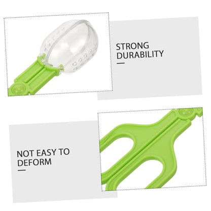 Happyyami Outdoor Multi-Functional Poop Cleaning Clamp Scoop Aquarium Grabber Tool for Reptile Feeding Safe Design for Quick Waste Cleanup and Efficient Catching