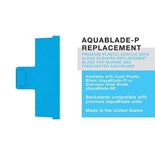 AquaBlade P Plastic Replacement Blade for Aquarium, Glass and Acrylic Safe (Pack of 2) - size: 1-pk (Pack of 2)