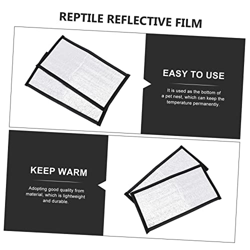 Happyyami Reptile Box Heating Pad Reptile Heat Pad Reflective Film Insulation Mat for Snakes Lizards and Turtles - size: 30X16X0.1cm