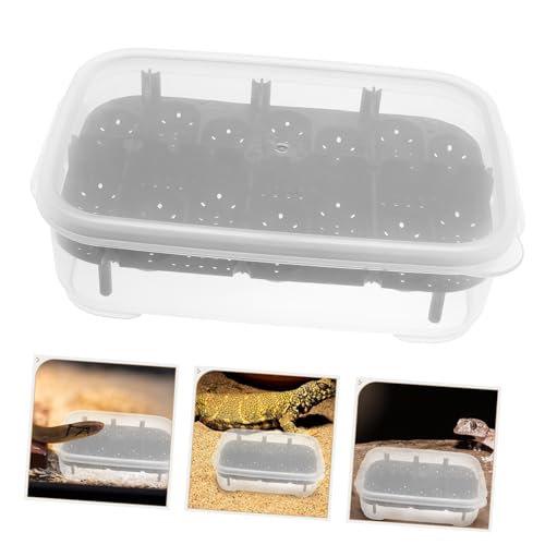 1pack Practical Reptile Egg Hatchery Box Lightweight Breeding for Geckos Lizards and Turtles Easy to Clean and Manage Incubator for Reptile Hatching Black - color: Black
