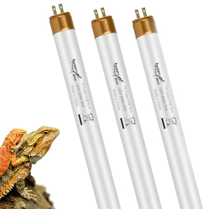 UVB Light for Reptiles Bearded Dragon, 3 Pack T5 UVB Reptile Light UVB Bulb 10.0 39W UVA UVB Reptile Light Bulb Terrarium Light Lamp Tube for Turtle Chameleon Leopard Gecko Snake Tank, 34 Inch - size: T5-34 Inch(3 Pack)