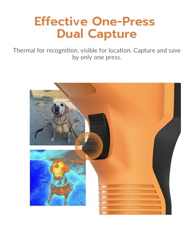 GT16D Dual-Spectrum Thermal Camera with 240×240 UIRA-IR Resolution | Visual camera, -4°F~1202°F, < 50 mK, 11h Runtime, 25Hz, AI UIRA-Scene Recognition with Thermometer-Mode Precision Detection