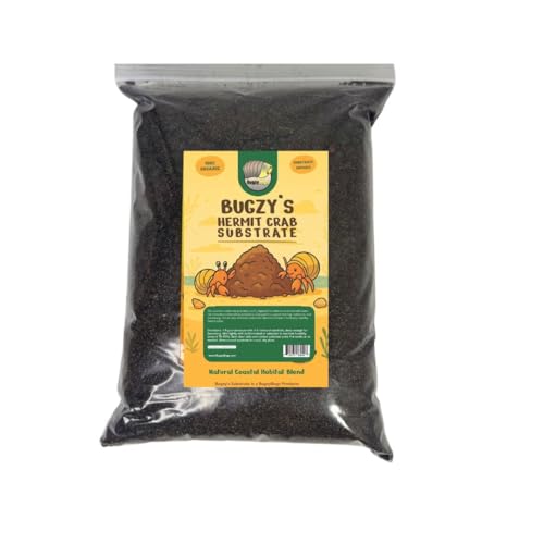 Hermit Crab Substrate Mix 4 Quart Natural Sand & Coconut Fiber Bedding for Digging, Burrowing & Molting – Terrarium, Tank & Vivarium Habitat Substrate
