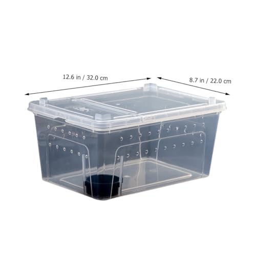 Garneck 1set Reptile Breeding Box Comfortable Habitat for Snakes Turtles and Lizards Container for Observing Pet Behavior and Easy Cleaning