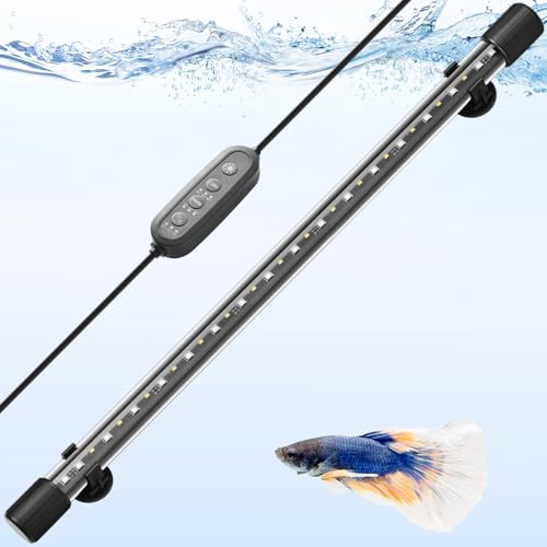 22.8in Submersible Aquarium LED Light, 24/7 Mode Aquarium Lights with Full Spectrum RGBW LEDs, IP68 Waterproof Fish Tank Light with Dimming, Timming and Color Adjustable - style: 22.8inch