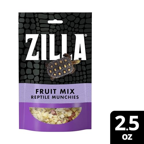 Zilla Reptile Food Munchies Fruit Mix for Pet Iguanas, Skinks, Tegus, Box Turtles, Tortoises & Hermit Crabs, 2.5 Ounce
