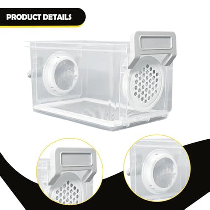Mealworm Breeding Box, Reptile Feeder, Sturdy and Reusable Cage, Mealworm Breeding Container, Style A - color: style A