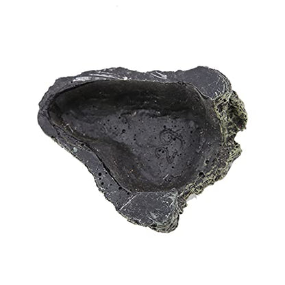 Natural Rock Reptile Hide Cave, 3.15 in Diameter, L | Lizard Turtle Snake Gecko Habitat, Aquarium Terrarium Decoration, Non Slip Surface Texture, Secure Retreat Area - size: 5.3 x 4.3 x 3.1 in