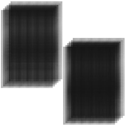 30pcs Bonsai Mesh Screen, Terrarium Mesh, 11.8 X 7.8 in Flower Pot Hole Mesh Pad, Substrate Barrier,Plant Drainage Meshs Hole Screens Gasket Keep Soil from Flowing Away (Black)