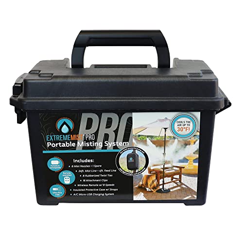 Portable Mist System Pro 24ft Wireless Outdoor Cooling Kit - color: 6 Mist Nozzles