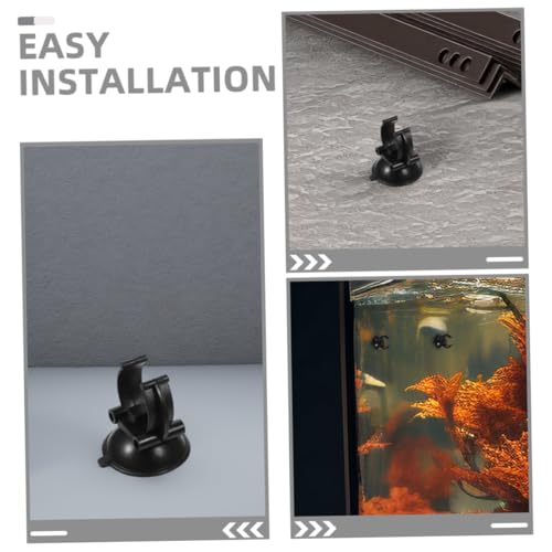 Toddmomy 12pcs Aquarium Suction Cups with Clips Secure Airline Tubing Decorations for Fish Tanks Shrimp Nests and Reptile Hammocks Easy Installation Firm Grip