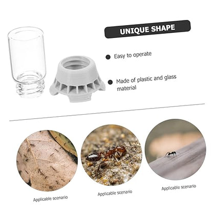 Abaodam Simple Ants Water Bowl Liquid Feeder for Ants Reptile Water Dispenser Station Random Color