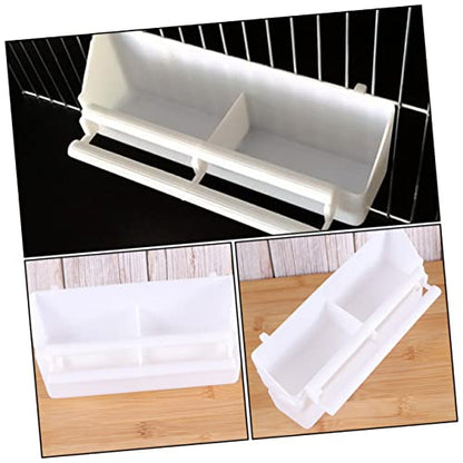 FRCOLOR 5pcs Parrot Feeding Case Plastic Bird Feeder Bowl Compact and Easy to Refill for Birds Crows and Reptiles Feeding Accessory
