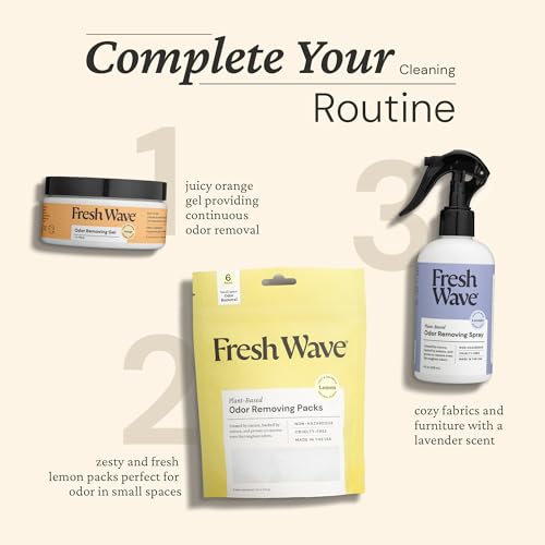 Fresh Wave Orange Odor Eliminator Gel 3-Pk 7 oz - Air Freshener for Home | Plant-based essential oils. Lasts 15-30 days per jar. No plug-in needed. Pet-safe, closet and bathroom deoderizer. - size: 7 Fl Oz (Pack of 3)