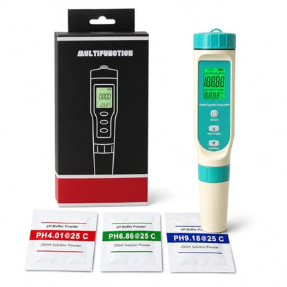 7 in 1 Water Quality Tester, Digital pH Meter TDS EC ORP Salinity S.G Temperature Meter, Pen Type Multi-Parameter Water Test Kit with Backlit LCD for Drinking Water Pool Aquarium Hydroponic Cooking